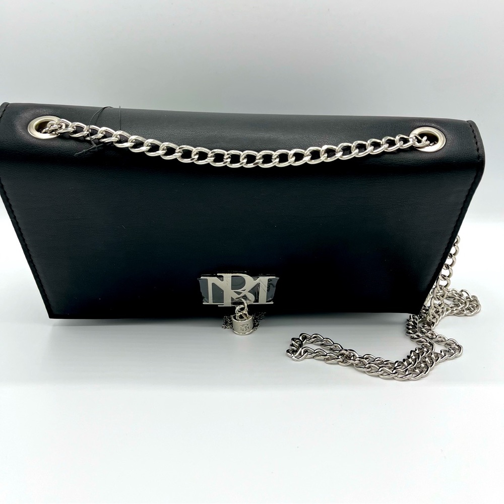 NWT Badgley Mischka Metal Fringe Bag w/Silverstone chain and fringe - Picture 7 of 10